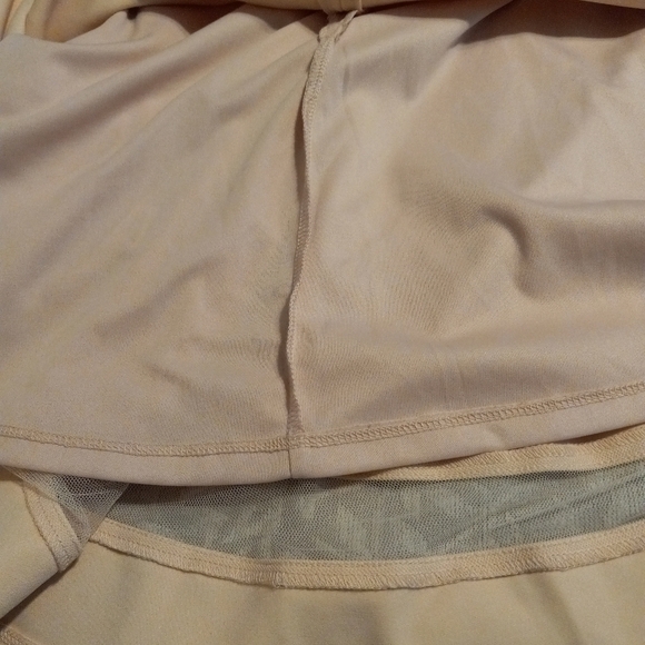 NWT Lulus Sheer Determination Mesh Skater Dress Sleeveless Peach  Size XL - Picture 6 of 8